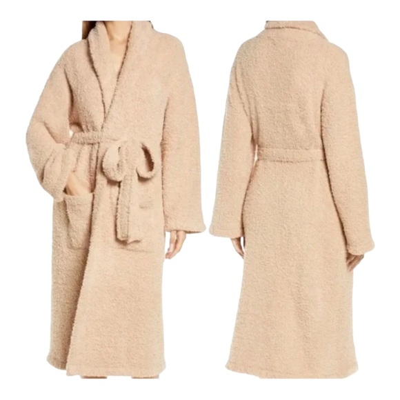 Barefoot Dreams Other - 0760 NWT Barefoot Dreams Cozy Chic Robe in Soft Camel~Beige Sz 3 ~ L/XL